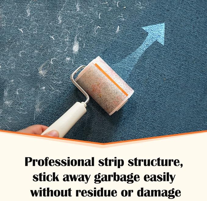 Lint Roller for Pet Hair Extra Sticky Portable Lint Rollers 210 Sheets Value Set 3 Rollers with 1 Handle 1 Cover Strong Adhesive Lint Remover for Clothes Furniture Carpet Dog & Cat Hair