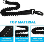 Long Dog Leash 10 FT: Heavy Duty Rope Leashes for Dogs Training with Swivel Lockable Hook Reflective Threads Bungee and Padded Handle - Dog Lead for Large Small Medium Dogs Outside Walking Hiking Blue