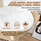 SHODMI 54-Inch Modern Cat Tree Tower, 3 Flower Basket Beds for Indoor Cats | White cloud mat, 5-level multi-cat design, 8 cm thick sisal posts, stable base, interchangeable cooling and plush mats