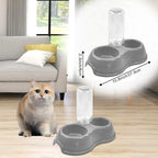 Kitten Starter Kit - 15 Piece Cat Essentials Set Includes Litter Box, Toys, Collars, Scratch Pad, Nail File, Automatic Feed Bowls, Grooming Gloves (Gray)