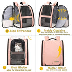 Texsens Innovative Traveler Bubble Backpack Pet Carriers for Cats and Dogs
