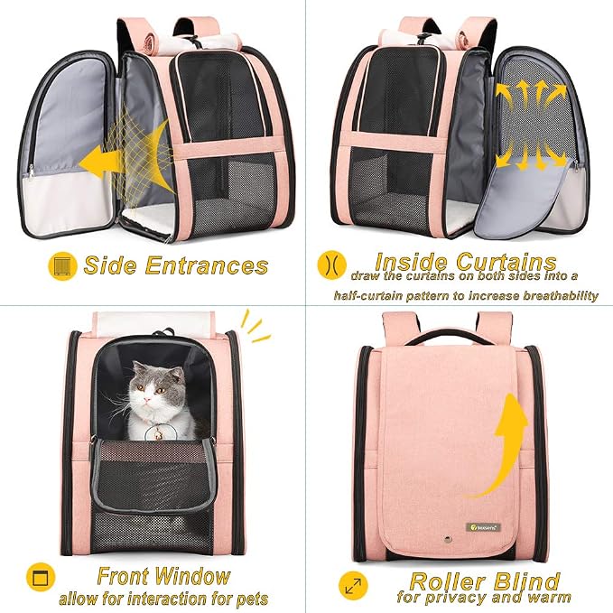 Texsens Innovative Traveler Bubble Backpack Pet Carriers for Cats and Dogs