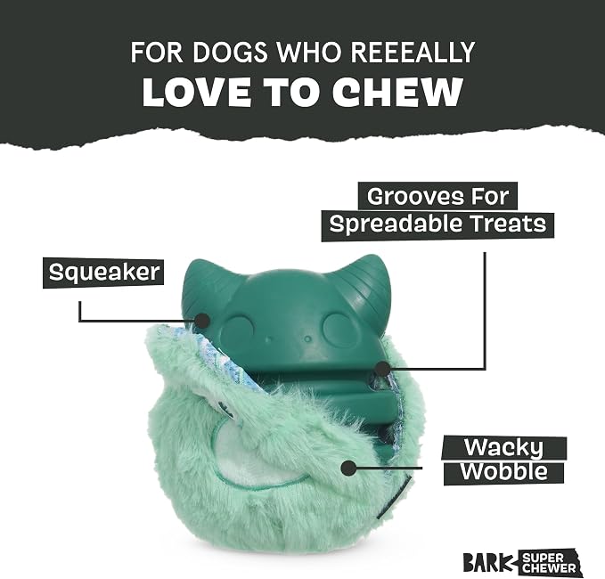 Barkbox Aurora Beast Super Chewer Dog Toy for Aggressive Chewers, Durable Natural Rubber with Soft Exterior Built for Tough Play and Long-Lasting Fun | for Aggressive Chewers, Durable Natural Rubber with Soft Exterior Built for Tough Play and Long-Last...