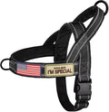 Forestpaw No Pull Dog Harness with Large Handle,Comfortable,L,Black | Adjustable Fits Chest 26-31",50-80 lbs,Slip On,Quick Release,Easy Control,Soft Padded,for Medium Large Dogs Walking Training