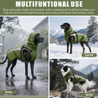 Dog Raincoat Waterproof Raincoats for Dog Reflective Dogs Rain Jackets with Hood Hoodie Pet Rain Poncho Coat for Small Medium Large Dogs Puppies S-XXL (Green, XXL)