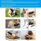 40# Detachable Dog Blades Compatible with Andis/Oster A5 Grooming | Compatible with wahl km10 dog clipper,Cut Length 1/100"(0.25mm),Made of Ceramic Blade & Stainless Steel Blade