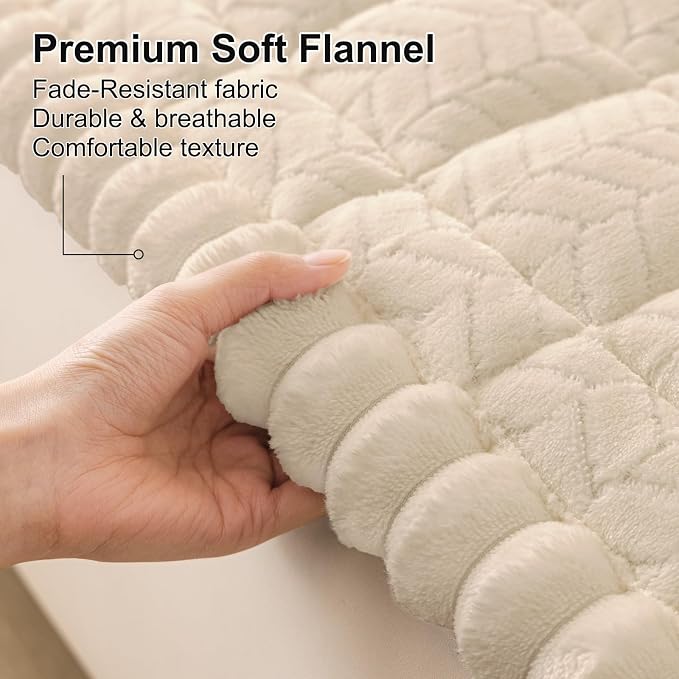 Smiry Couch Cover for Dogs, Non Slip Fuzzy Pet Sofa Covers Washable | Sofa Slipcovers for 3 Cushion Couch, Soft Thick Furniture Protector for Cats Dogs, Against Fur, Dirt, Scratch (27.6"x70.9")