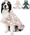 Dog Raincoat,Dog Rain Jacket Poncho with Hood and Leash Hole(Rabbit,3XL) | Windproof,Waterproof,Leash Loop,Adjustable,Rabbit Design
