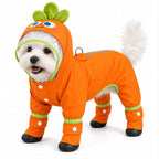 Dog Raincoat with Removable Boots, Clear Hood, Blue, XS (1-3 lb) | 300D polyester with full-body coverage, reflective trim and a back D-ring for snowy, muddy and low-light walks and home use