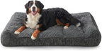 JOEJOY XL Orthopedic Dog Bed for Large Dogs - Extra Thick Foam Pet Bed Sofa with Bolster Sides, Large Sized Dog Couch Bed with Removable Washable Cover, Non-Slip Bottom, Grey (45"x32")