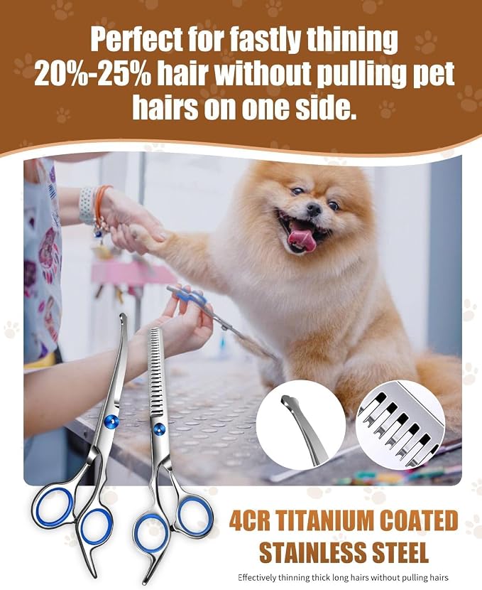 5-in-1 Low Noise Rechargeable Cordless Dog Clippers Pet Grooming Kit for Dogs & Cats|Quiet high Power pet Grooming Set for Small Large Dogs & Thick Coated Cats, Includes Comb, Clippers & Nail Clipper
