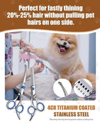 5-in-1 Low Noise Rechargeable Cordless Dog Clippers Pet Grooming Kit for Dogs & Cats|Quiet high Power pet Grooming Set for Small Large Dogs & Thick Coated Cats, Includes Comb, Clippers & Nail Clipper