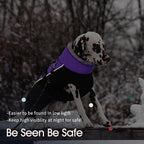 IECOii Extra Warm Dog Coat - Reflective Adjustable Jacket With Buckle Fleece Turtleneck for Cold Weather - Soft Winter Coat for Small Medium Extra Large Dogs
