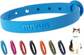 Breakaway Cat Collar - Soft, Comfortable, and Lightweight Safety Buckle Collar with ID Tag Ring for Outdoor Cats and Sensitive Skin Kittens (6 ⅞" to 10 ¼", Blue)