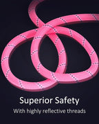 Long Dog Leash for Dog Training 16FT/30FT/50FT/100FT, Heavy Duty Dog Lead for Large Medium Small Dogs Outside Walking, Playing, Camping, or Yard 12Pink16FT