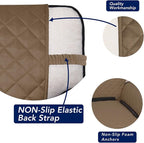 PureFit Reversible Quilted Couch Covers for Dogs Sofa Cover 4 Seater 88" | Camel/Ivory, Water Resistant Couch Protector, Washable Pet Couch Cover with Non Slip and Elastic Straps For Kids