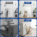 TOOSOFt Anti Cat Scratch Furniture Protector Clear Thicken Vinyl 160"x12.4" | Couch Protector from Cat Claws Thicken - Single Sided Sticky Flexible Dog Tape for Furniture, for Couch Corner Door Walls Bed