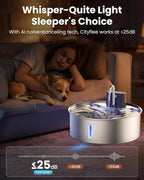 Wireless Dog Water Fountain for Large Dogs, 12L Stainless Steel Dog Fountain Water Bowl with Sensor, Quiet Pump BPA-Free Automatic Water Dispenser for Cats Dogs Pets