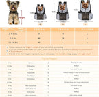 WOYYHO Pet Dog Carrier Backpack, Ventilated Mesh Small Dog Front Backpack | Breathable Puppy Back Pack, with Safety Belt, Storage Pockets, for Travel Hiking Cycling Outdoor Adventures, Grey, L