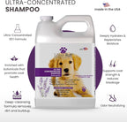 Lillian Ruff PRO Formula Ultra Concentrated Dog Shampoo – Makes 4 Gallons/30 Bottles, 30:1 Dilution, Professional Pet Shampoo for Sensitive Skin | Deodorizing & pH-Balanced Made in USA Gallon+Pump
