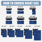 Smiry Waterproof Dog Bed Cover, Reversible Pet Blanket for Sofa Couch | Soft Washable Dog Blanket, Leakproof Couch Cover for Dogs Cats & Furniture Protection, 40x80, Navy/Navy