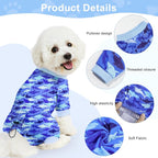 Bienbee Dog Pajamas, 4 Pack Adjustable Onesies for Small to Large Dogs L | Dog Shedding Suit with Soft Fabric, Breathable & Stretchy, and Adjustable Back Length for Sleeping Lounging and Daily Use