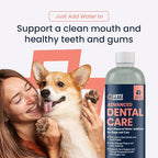 Vets Preferred Dog Breath Freshener & Water Additive for Dental Care – Fights Bad Breath, Removes Tartar & Plaque – Dog Mouthwash for Healthy Teeth & Gums, Gingivitis Support – Mint Flavor