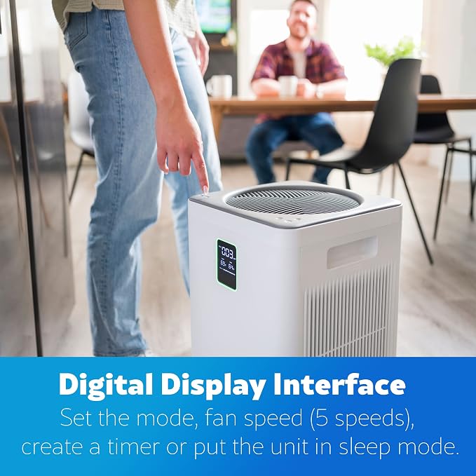 Kenmore Air Purifier with H13 True HEPA Filter, Covers Up to 2300 Sq.Foot