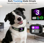 RPZ Automatic Dog Bark Collar for Small Medium Large Dogs 8-150 Lbs, Green | Rechargeable anti barking collar with bark count tracking, 4 training modes, 3 sensitivity levels and IP67 waterproof