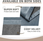 Ameritex Pet Bed Blanket Reversible 100% Waterproof Velvet Super Soft for Sofa and Bed