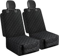 2 Pack Dog Car Seat Cover for Front Seat, Pet Car Seat Protector | Waterproof Scratchproof Non-Slip Captain Chair Cover, Full Protection with Side Flaps, Large Pocket, Fits Cars/Trucks/SUVs