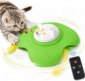 Hide and Seek Cat Toy, Automatic Treat Reward Interactive Cat Toy | Motion Touch Activated Electronic Cat Toys for Indoor Cats, Silicone Rechargeable Cat Play Mat for Bored Adult Kittens