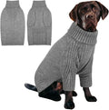 IECOii XXXL Dog Sweater,Warm Dog Sweaters for Extra Large Dogs Girl Boy,Stretchy & Cozy,Turtleneck Knitted Pullover for Pet Wear On Holiday,Easy On Doggy Sweatshirt for Labrador (Light Grey,XXXL)