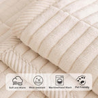 Velvet Washable Dog Couch Cover, Non-Slip Waterproof Pet Sofa Protector for Cushion Sectional, L-Shaped Sofa & Loveseat, Machine Washable(1PC/27.6"x94.5",White)