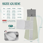 Supet Cat Grooming Wrap for Cutting Nails, Self-Adhesive Calm Cat Swaddle | Bite-Proof Mesh Hood & Thick Waist Strap Anti-Escape Anti-Scratch Bag for Nail Trimming, Medication, Ear Cleaning (Green S)