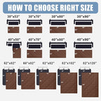 Smiry Waterproof Reversible Pet Couch Covers for Dogs | Pet Friendly, Soft Fabric, Washable Sofa Furniture Protector for Dogs Cat Kids, Checkered (30"x90", Brown/Chocolate)