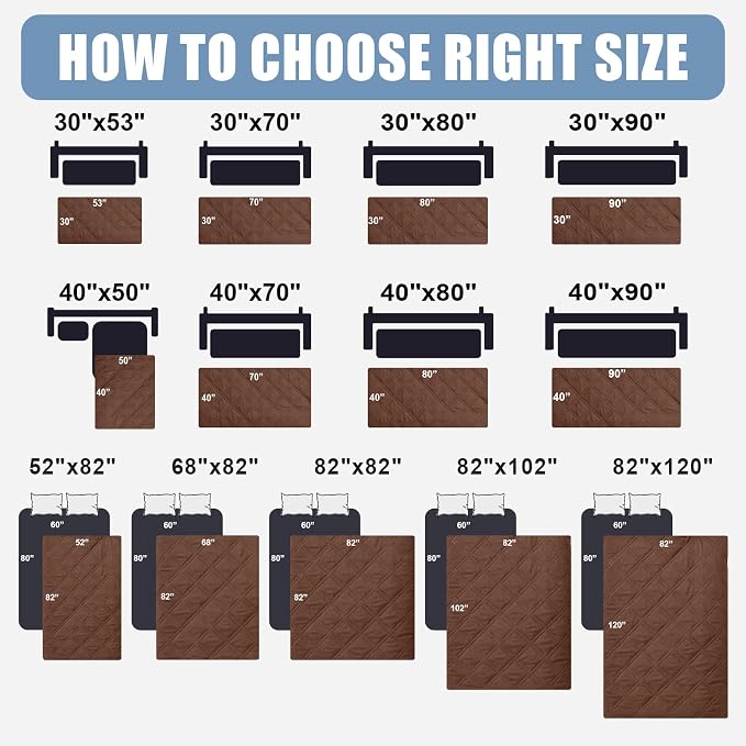 Smiry Waterproof Reversible Pet Couch Covers for Dogs | Pet Friendly, Soft Fabric, Washable Sofa Furniture Protector for Dogs Cat Kids, Checkered (40"x95", Brown/Chocolate)
