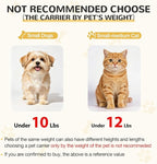 Lekereise Top-Expandable Pet Carrier 17x11x9.5 Inch Alaska Hawaiian Airline Approved Soft Sided Underseat to 12lbs Travel Carriers for Small Dogs and Cats with Locking Safety Zippers Anti-Scratch Mesh