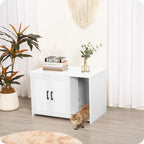 DWANTON Litter Box Enclosure, Wooden Cat Washroom Indoor, 27.6", 107WEE
