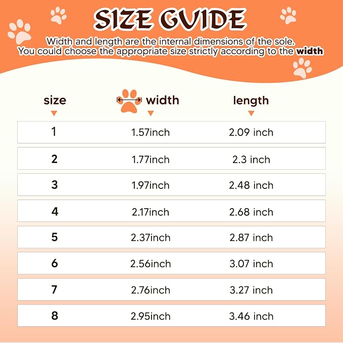 Dog Shoes for Large Dogs, 360°Anti Slip Medium Dog Boots & Paw Protectors Winter Snowy, Waterproof 4Pcs Dog Booties with Reflective Strips (Size 6: 2.56''x3.07''(W*L), Orange)
