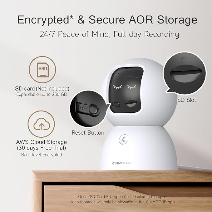 2.5K Pet/Dog Camera with Speaker/Phone App, No-Monthly-Fee AI Person/Pet/Cry Detection Security Camera Indoor, PTZ 2.4GHz WiFi Baby Monitor Cameras for Home Security, Night Vision, 2-Way Talk