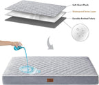 WNPETHOME Orthopedic Giant Dog Beds Large Sized Dog, Waterproof Extra Large Dogs Bed with Removable Washable Cover, Multi-Needle Quilting Dogs Crate Bed