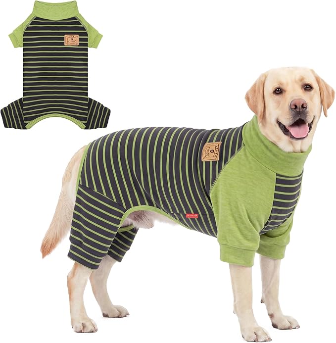 KYEESE Turtleneck Dog Pajamas for Small Medium Large Dogs Warm Dog Onesie | 4-Way Stretch, Lightweight & Breathable, Reduces Shedding, Gentle on Sensitive Skin, Recovery Support, Easy Potty Breaks