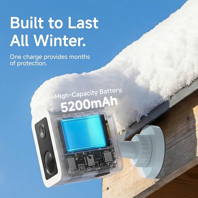 VSTARCAM 2K Security Cameras Wireless Outdoor, No-Drill Magnetic & Adhesive Mount, Free Cloud & 64GB SD Storage, WiFi 6 2.4/5G, Motion Alerts, 6-Month Battery, Color Night Vision, IP66,2-Way Talk