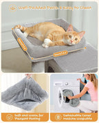 PAWZ Road 30" Cat Tower, Small Cat Tree with 2 Condos for Indoor Cats | cat trees for small cats,cat houses with scratching ramp and posts,dual condos&top perch for multi-cat