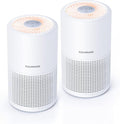 FULMINARE Air Purifiers for Bedroom H13 True HEPA Air Filter Quiet Air Cleaner With Night Light Portable Small Air Purifier for Home, Office, Living Room (White 2 Pack) | Remove Pet Hair, Smoke, Odors，Quiet Air Cleaner With Night Light, Portable Small ...