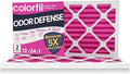 12x24x1 Air Filter (2-Pack) | Made in the USA | Color Changing | Remove Cat and Dog Odor | MERV 8 for Pet Hair Dander and Dust | 11.5"x23.5"x0.75" Exact Size