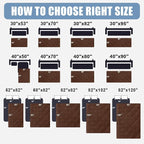 Smiry Waterproof Dog Bed Cover, Reversible Pet Blanket for Sofa Couch | Soft Washable Dog Blanket, Leakproof Couch Cover for Dogs Cats & Furniture Protection, 30x82, Brown/Chocolate