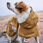 Hurtta Monsoon Coat II ECO, Wet Weather Dog Raincoat Coat, Desert, 12 in