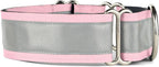 If It Barks - 1.5" Reflective Martingale Collar for Dogs - Adjustable - Made in USA - Strong, Durable, and Comfy - Ideal for Training - Suitable for Most Breeds - Large, Pink